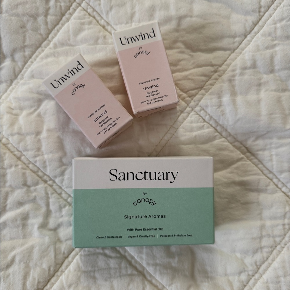 Canopy Sanctuary and Unwind by Canopy Aromatherapy Essential Oils